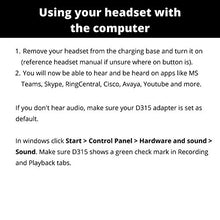 Load image into Gallery viewer, Discover D315 Universal USB Adapter Compatible with Plantronics, Jabra and Sennheiser Wireless DECT Headsets | Allows Your Desk Phone Wireless Headset to Connect to A Computer
