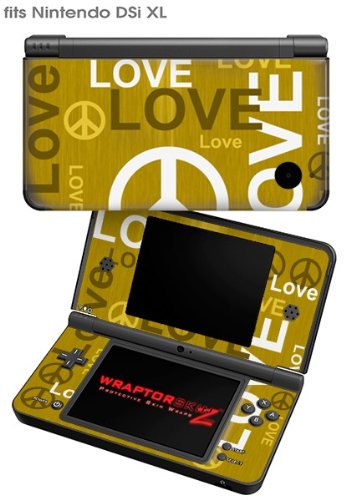 Nintendo DSi XL Skin - Love and Peace Yellow