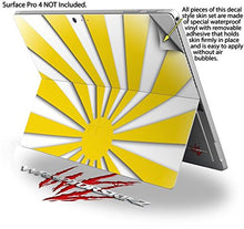 Load image into Gallery viewer, Rising Sun Japanese Flag Yellow - Decal Style Vinyl Skin fits Microsoft Surface Pro 4 (SURFACE NOT INCLUDED)
