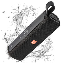 Load image into Gallery viewer, DOSS Bluetooth Speaker, E-go II Portable Bluetooth Speaker with 12W Superior Sound and Bass, IPX6 Waterproof, Built-in Mic, 12H Playtime, Wireless Speaker for Home, Beach, Outdoor and Travel - Black
