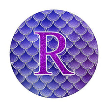 Load image into Gallery viewer, Initial Letter R Mermaid Vibes Purple
