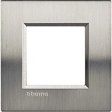 Load image into Gallery viewer, BTicino LIVINGLIGHT lna4802acsll-placa 2m Brushed Steel
