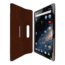 Load image into Gallery viewer, Skinomi Dark Wood Full Body Skin Compatible with Samsung Galaxy View (18.4 inch)(Full Coverage) TechSkin with Anti-Bubble Clear Film Screen Protector
