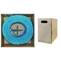 ACCL, 1000 ft, Bulk Cat6 Blue Ethernet Cable, Solid, UTP (Unshielded Twisted Pair), Pullbox