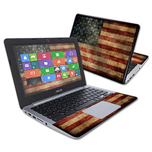 Load image into Gallery viewer, MightySkins Skin Compatible with Asus Chromebook 11.6&quot; C200MA wrap Cover Sticker Skins Vintage Flag

