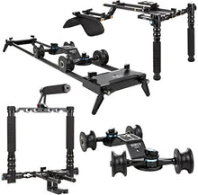 Load image into Gallery viewer, SIRUI VSK 5Video Slider Dolly, Cage, Lowboy Rig with Survival Kit (Aluminium/Carbon Rucksack
