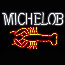 Load image into Gallery viewer, The Best Christmas Gift Michelob Lobster Real Glass Beer Bar Store Restaurant Hotel Decor Neon Light Signs19x15
