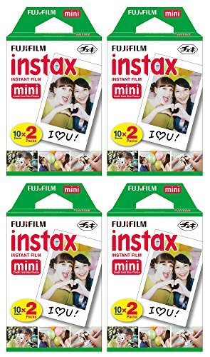 Fujifilm Instax Mini Instant Film, 2 x 10 Shoots x 4 Pack (Total 80 Shoots)
