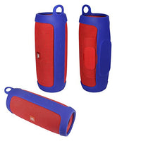 Carrying Case for JBL Charge 3 Speaker Durable Silicone Extra Carabiner Offered for Easy Carrying(Blue)