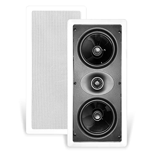 CT Sounds Bio 5.25 LCR Weatherproof in-Wall Surround Sound Speakers (Single) - Home Stereo, Theater, Kitchen, Outdoor in-Wall Speakers