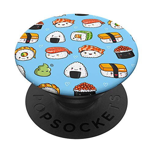 Cute Sushi Kawaii Pop Socket Pattern Japanese Food Gift PopSockets PopGrip: Swappable Grip for Phones & Tablets