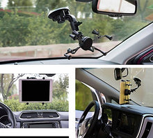 Load image into Gallery viewer, iPad X-Clamp with Suction Cup car Plane Mount for iPad Pro 9.7inch or iPad Mini or Tablet of Similar Size Samsung Galaxy
