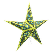 Load image into Gallery viewer, Decorative Star Lamp Yellow Lantern Christmas Festive Hanging Party Star Lamp 22&quot; Dia

