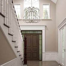 Load image into Gallery viewer, Livex Lighting 51949-91 Addison Brushed Nickel 15 Light Foyer Chandelier
