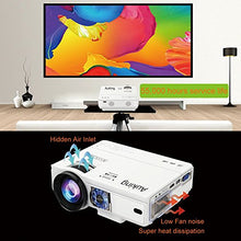Load image into Gallery viewer, AuKing Mini Projector 2200 Lumens Portable Video-Projector,55000 Hours Multimedia Home Theater Movie Projector,Compatible with Amazon Fire TV Stick,Full HD 1080P HDMI,VGA,USB,AV,Laptop,Smartphone
