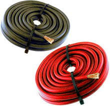 Load image into Gallery viewer, 10FT 4 Gauge Primary Speaker Wire Amp Power Ground Car Audio 5&#39; Red + 5&#39; Black
