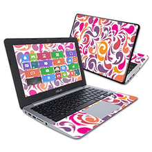 Load image into Gallery viewer, MightySkins Skin Compatible with Asus Chromebook 11.6&quot; C200MA wrap Cover Sticker Skins Swirly Girly
