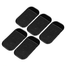 Load image into Gallery viewer, 5Pcs Car Non Slip Sticky Pads Anti-Slide Dash Cell Phone Mount Holder Mat Car Grip Dashboard Sticky Pad Cell Phone Keys Holder Black Adhesive Mat
