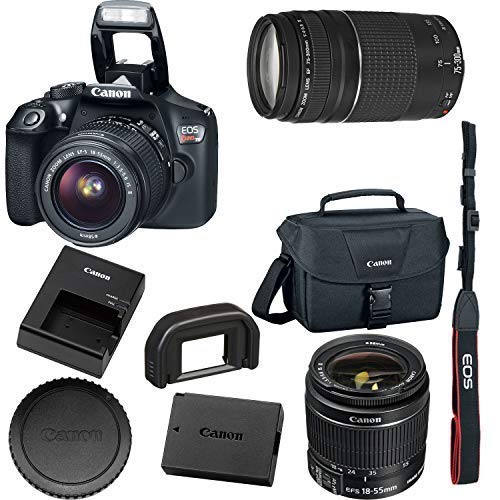 Canon EOS Rebel T6 Digital SLR Camera Kit with EF-S 18-55mm f/3.5-5.6 is II Lens, Built-in WiFi and NFC - Black (Renewed)