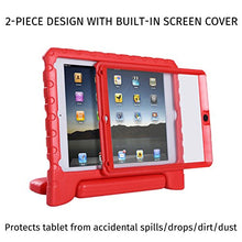 Load image into Gallery viewer, HDE Case for iPad Air - Kids Shockproof Bumper Hard Cover Handle Stand with Built in Screen Protector for Apple iPad Air 1 - 2013 Release 1st Generation (Red)
