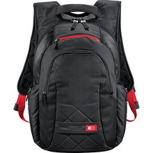 Load image into Gallery viewer, Cross-Hatch 16&quot; Laptop Computer Travel College Backpack Black - Case Logic
