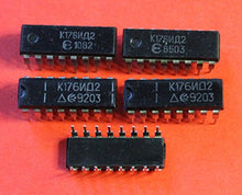 Load image into Gallery viewer, S.U.R. &amp; R Tools K176ID2 IC/Microchip USSR 4 pcs
