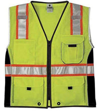 Load image into Gallery viewer, ML Kishigo 1513 Ultra-Cool Polyester Black Series Heavy Duty Vest, 4X-Large, Lime
