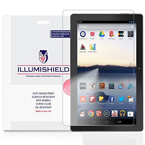 iLLumiShield Screen Protector Compatible with DigiLand 11.6 (2-Pack) Clear HD Shield Anti-Bubble and Anti-Fingerprint PET Film