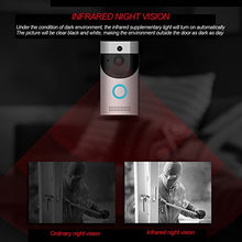 Load image into Gallery viewer, Video Doorbell, Awakingdemi Waterproof Smart Doorbell 720P HD Wifi Security Camera, Real-Time Two-Way Talk and Video, Night Vision, PIR Motion Detection and App Control for IOS, Android and Coogle
