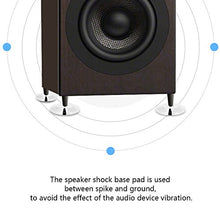Load image into Gallery viewer, ASHATA Speaker Feet,Speaker Isolation Pad 8 Pcs 25 x 4mm Universal Copper Speaker Shock Base Pad Isolation Feet Mat Floor Disc(Nickel Plating)
