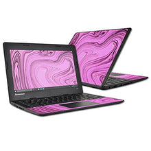 Load image into Gallery viewer, MightySkins Skin Compatible with Lenovo 100s Chromebook wrap Cover Sticker Skins Pink Thai Marble

