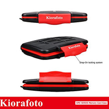 Load image into Gallery viewer, Kiorafoto KMC-SD6CF3 Professional Water-Resistant SD SDHC SDXC CompactFlash CF Memory Card Case Holder Protector Storage Cover for 6 PCS SD 3 PCS CF Cards
