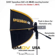 Load image into Gallery viewer, SMDV DIFF60 SPEEDBOX-S60 - Professional 24-Inch (60cm) Rigid Quick Folding Hexagonal Softbox for Speedlight Speedlite Flash
