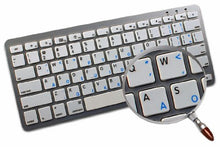 Load image into Gallery viewer, Apple NS Dvorak - English Non-Transparent Keyboard Labels White Background for Desktop, Laptop and Notebook
