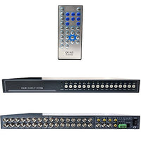 CCTV Camera Pros VM-16RT BNC Video Mux | 16 Channel CCTV Security Camera Multiplexer | Real-time Live Streaming Refresh Rate | Monitor Spot/Loop Out