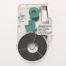 Load image into Gallery viewer, Panduit S075X100VAC P1 Cassette Self-Laminated Label, Vinyl, White
