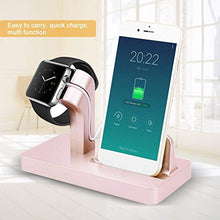 Load image into Gallery viewer, BestOpps Newest 2 in 1 Charging Dock Portable Charger Holder Plus USB for iPhone 7/6/5 for iwatch
