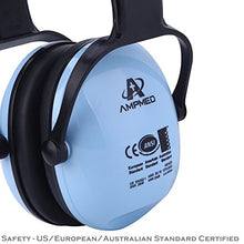 Load image into Gallery viewer, Amplim Hearing Protection Earmuff for Toddlers Kids Teens Adults - American ANSI, European CE, and Australian Standards Certified - Blue
