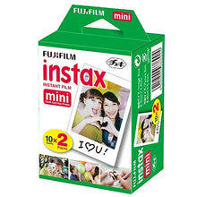 Load image into Gallery viewer, Fujifilm instax Mini Instant Film (20 Exposures) + 20 Sticker Frames for Fuji Instax Prints Emoji Package + Photo4Less Cleaning Cloth  Deluxe Accessory Bundle
