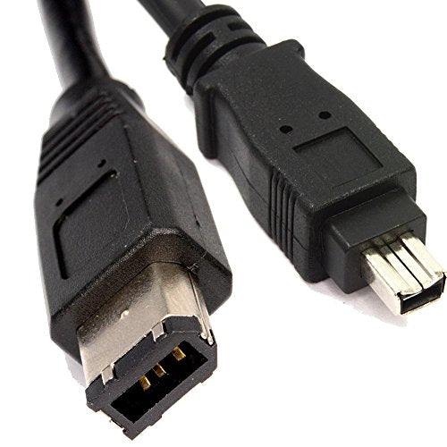 MPF Products VMC-IL4615 VMCIL4615 i.Link 4-pin to 6-pin DV Digital Video Transfer Cable Replacement Compatible with Select Sony Handycam Camcorders (Compatible Models Listed Below)
