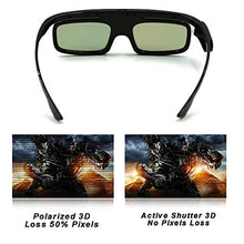 Load image into Gallery viewer, 3D Glasses, Active Shutter Rechargeable Eyewear for 3D DLP-Link Projectors Cocar Toumei
