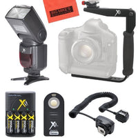 DF260C Elite Series Digital Auto Power Zoom Auto-Focus Camera Flash w/LCD Display PRO Kit For Nikon DF, D90, D3000, D3100, D3200, D3300, D5000, D5100, D5200, D5300, D5500, D7000, D7100, D7200, D300, D