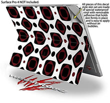 Load image into Gallery viewer, Red And Black Squared - Decal Style Vinyl Skin fits Microsoft Surface Pro 4 (SURFACE NOT INCLUDED)
