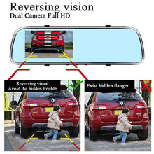 Load image into Gallery viewer, Backup Camera for Car 4.3&#39;&#39; Mirror Monitor Licence Plate Rear View Hitch Camera,HD 1080P Easy Installation System for Cars,Trucks,Minivans,SUVs,LED Lights Clear Night Vision - AMTIFO A1
