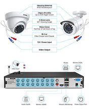 Load image into Gallery viewer, ZOSI Full 1080p 16 Channel Home Security Camera System, H.265+ 16 Channel DVR with Hard Drive 2TB and 8 x 1080p Weatherproof CCTV Bullet Dome Camera Outdoor Indoor,Night Vision, Motion Alert Push
