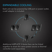 Load image into Gallery viewer, AC Infinity AIRPLATE S1, Quiet Cooling Fan System 4&quot; with Speed Control, for Home Theater AV Cabinets

