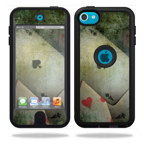 MightySkins Skin Compatible with OtterBox Defender Apple iPod Touch 5G 5th Generation Case Aces