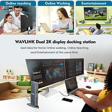 Load image into Gallery viewer, Wavlink USB 3.0 &amp; USB C Universal Docking Station for Laptop, Dual Video Monitor Display HDMI, DVI &amp; VGA, Gigabit Ethernet, Audio, 6 USB 3.0 Ports
