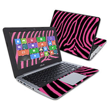 Load image into Gallery viewer, MightySkins Skin Compatible with Asus Chromebook 11.6&quot; C200MA wrap Cover Sticker Skins Zebra Pink
