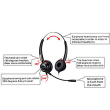 Load image into Gallery viewer, USB Headset or 3.5mm Computer Headphone Noise Cancelling and Hands-Free with Mic, PChero Stereo Wired Headset for PC Cellphone Tablet - Binaural
